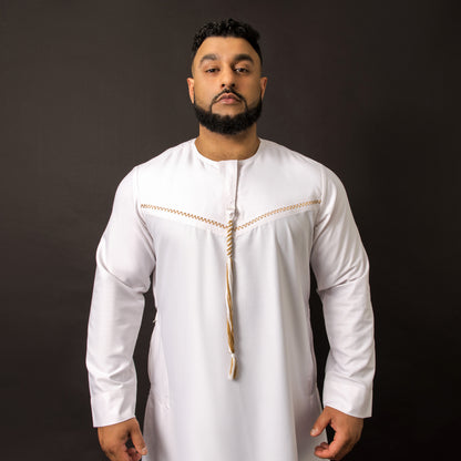 Premium White Omani Thobe